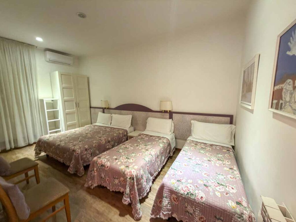 Our room at the Hotel Marcantonio Rome.